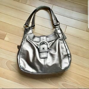 Bronze Coach Hobo Bag